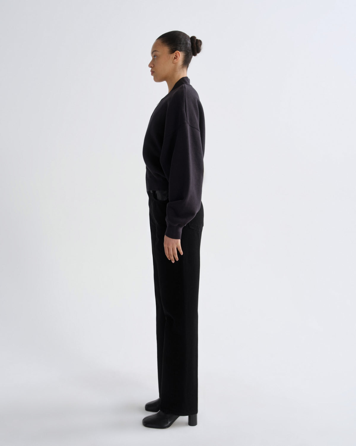 Women tess sweatshirt washed black - Agolde
