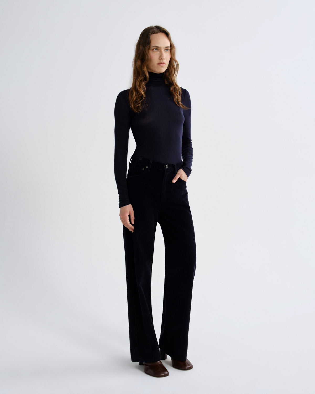 Women ren high rise wide leg 32 obscura - Agolde