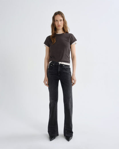 Women Mid Rise Kick Boot (Weightless) in Obscure - Agolde