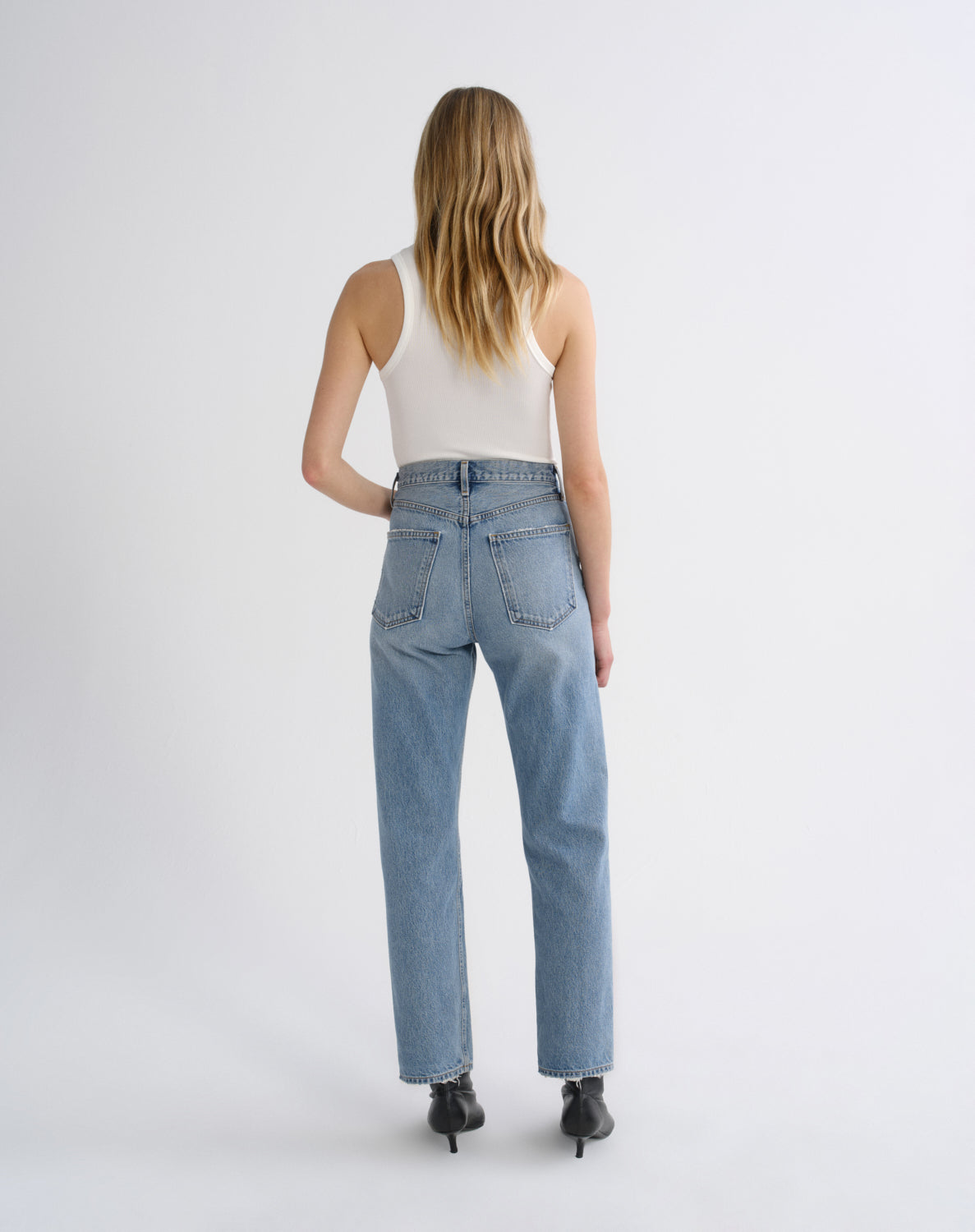 Women 90's Pinch Waist High Rise Straight in Stage - Agolde