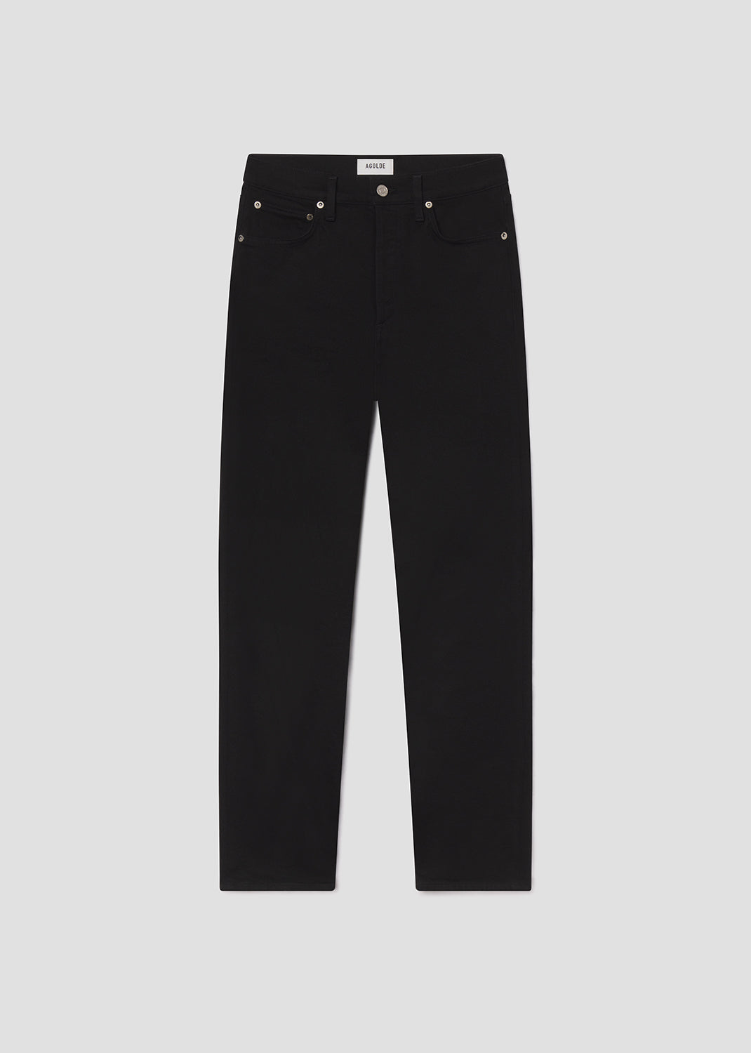 Women 90's Pinch Waist High Rise Straight Long (Weightless Stretch) in Cover - Agolde
