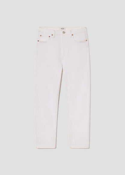 Women 90's Pinch Waist High Rise Straight in Marshmallow - Agolde