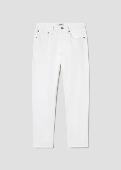 Women 90S Crop Mid Rise Loose Straight in Marshmallow - Agolde