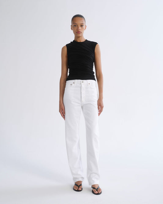 Women 90S Jean Mid Rise Loose 32 in Marshmallow - Agolde