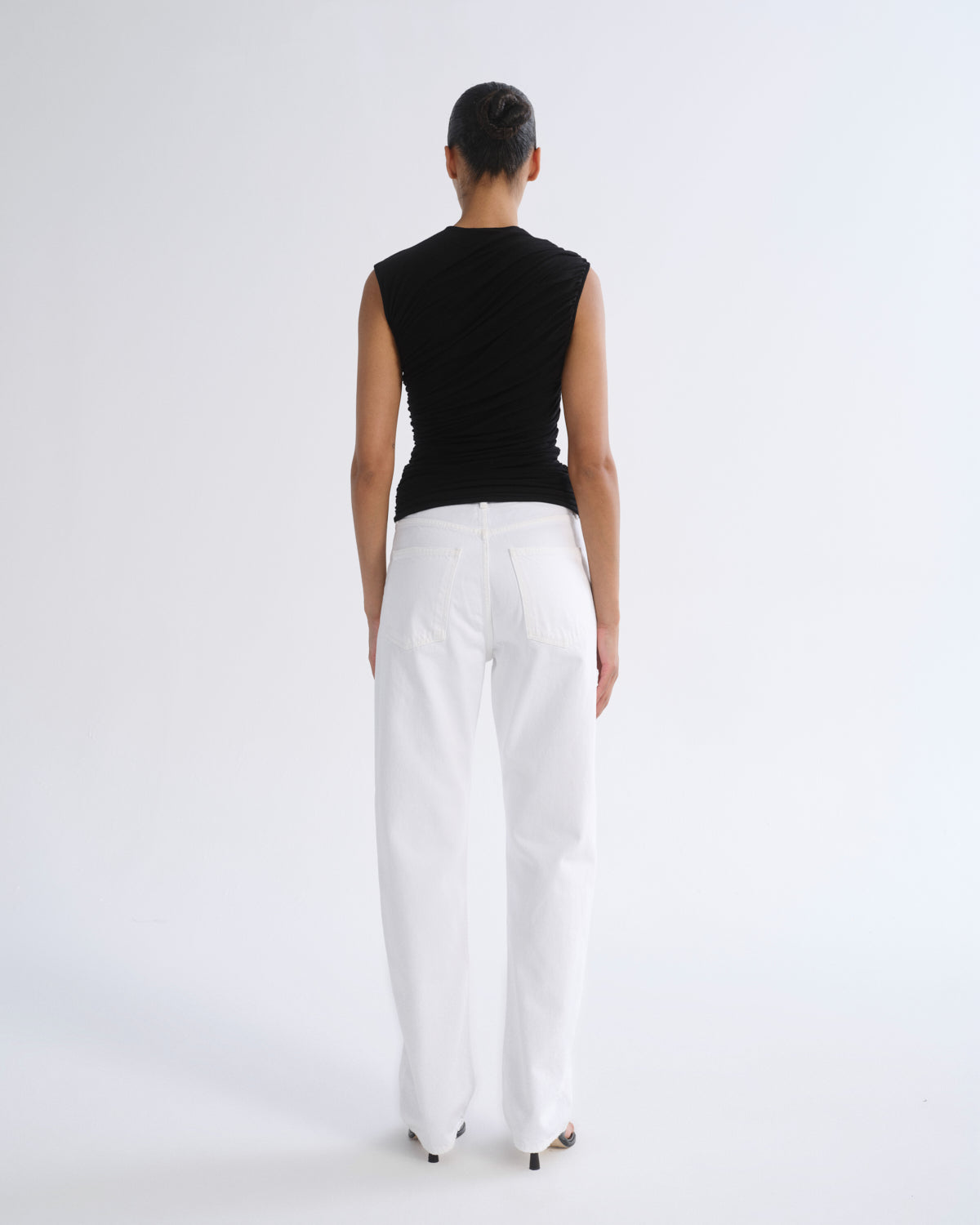 Women 90S Jean Mid Rise Loose 32 in Marshmallow - Agolde