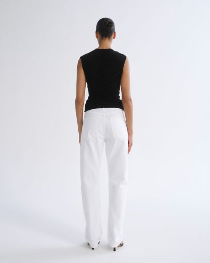 Women 90S Jean Mid Rise Loose 32 in Marshmallow - Agolde