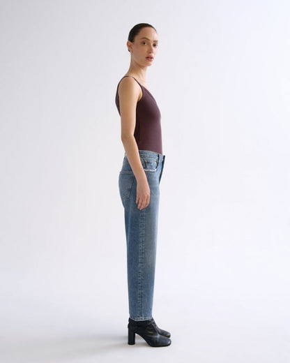 Women 90's Crop Mid Rise Straight in Hooked - Agolde