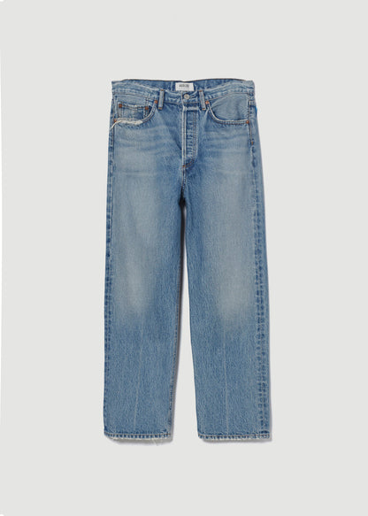 Women 90's Crop Mid Rise Straight in Hooked - Agolde