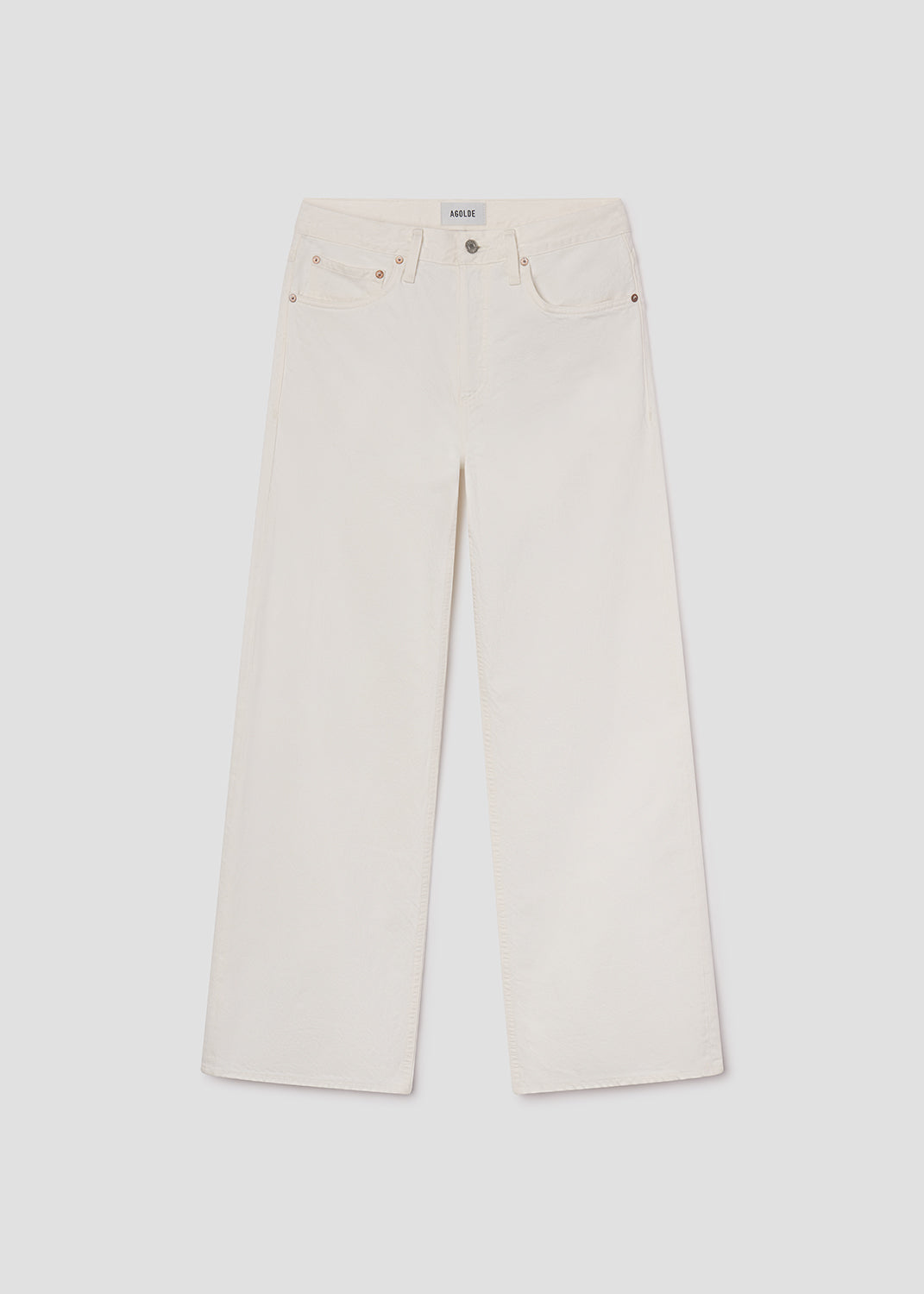 Women Arc Jean Loose Wide 32 in Chalk White - Agolde