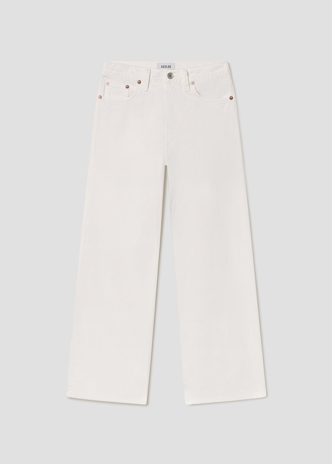 Women Arc Jean Loose Wide 29 in Chalk White - Agolde