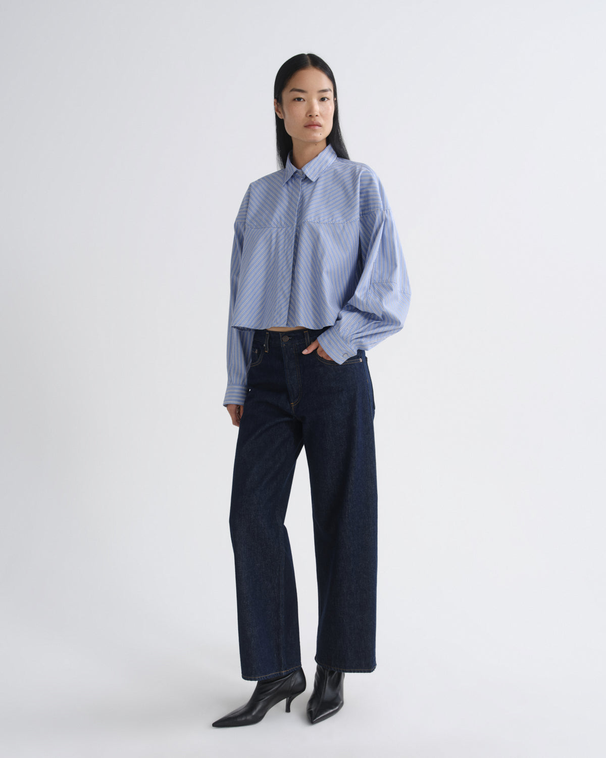 Women Arc Jean Loose Wide 29 in Rinse - Agolde