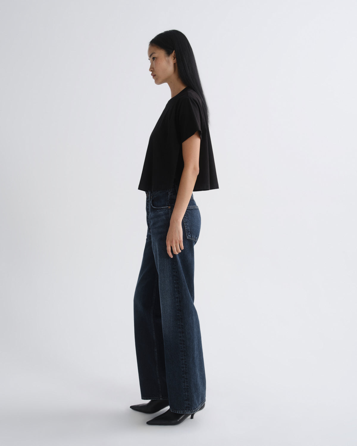 Women arc jean petite loose wide 27 central - Agolde