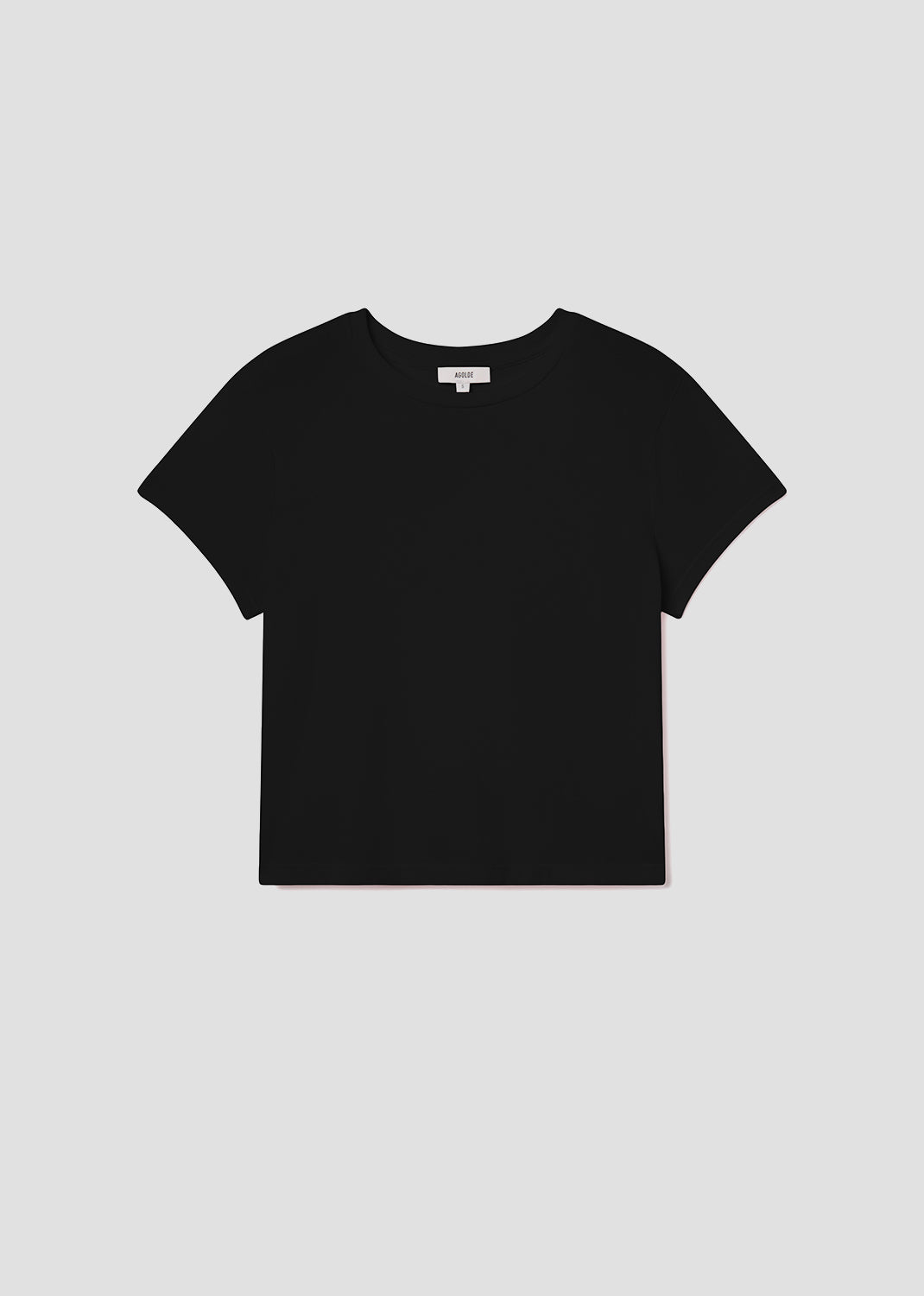 Women Adine Shrunken Tee in Black - Agolde