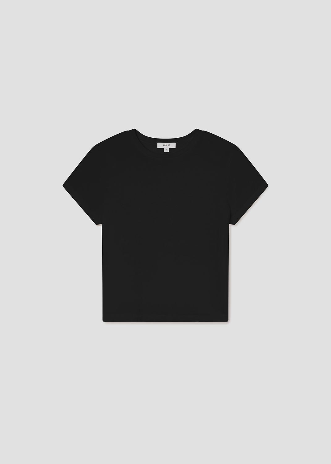 Women Long Line Adine Tee in Black - Agolde