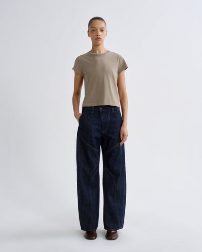Women Adine Shrunken Tee in Trail - Agolde