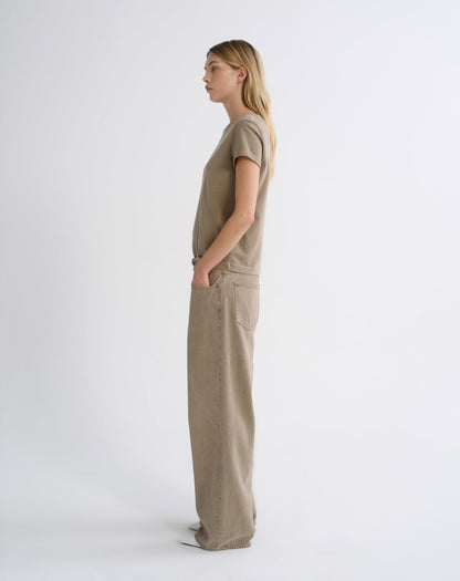 Women Long Line Adine Tee in Trail - Agolde