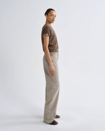 Women Adine Shrunken Tee in Uniform - Agolde
