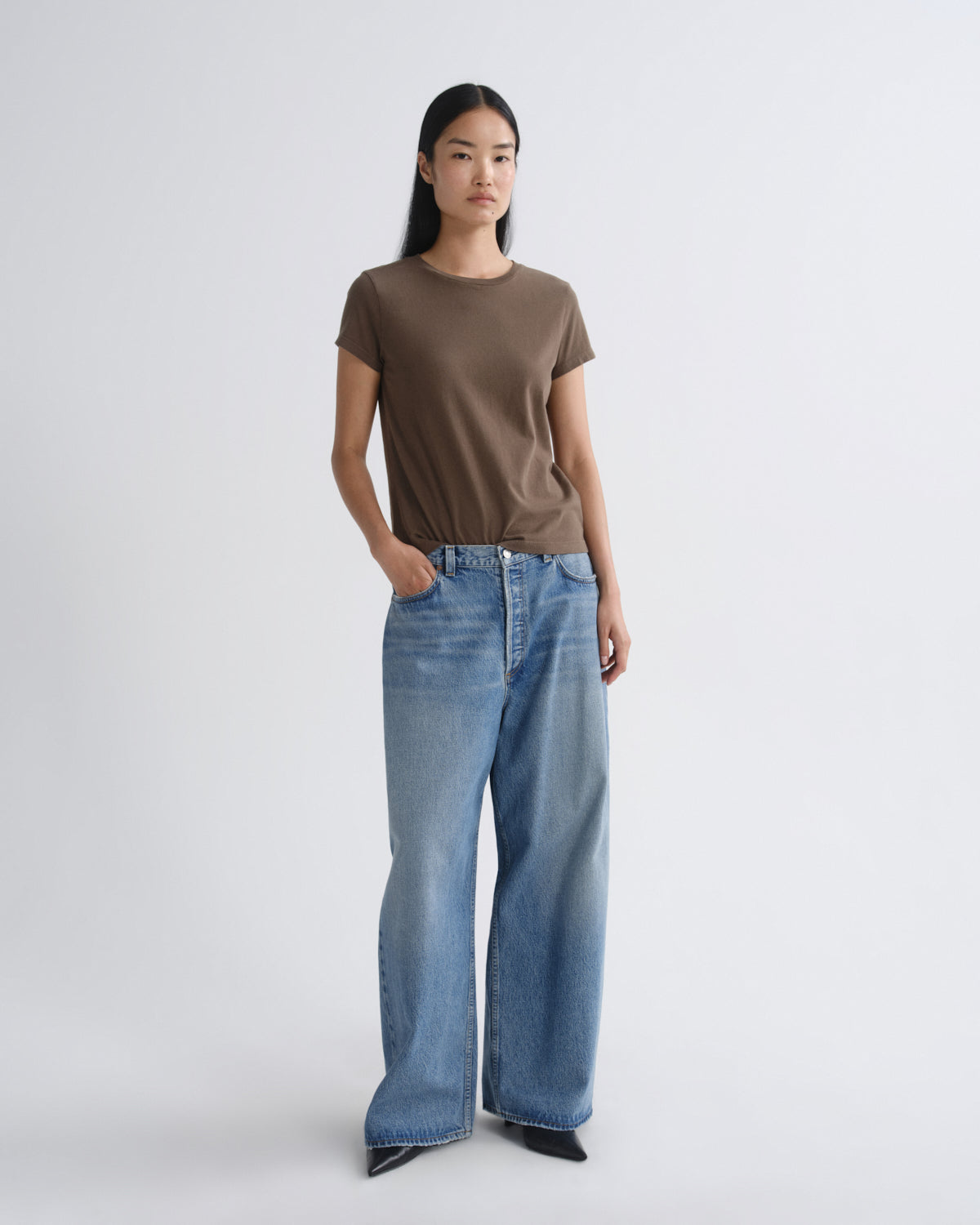 Women long line adine tee uniform - Agolde