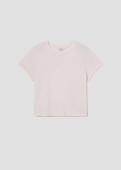 Women Adine Shrunken Tee in Bone - Agolde