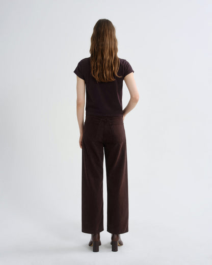 Women Adine Shrunken Tee in Eggplant - Agolde