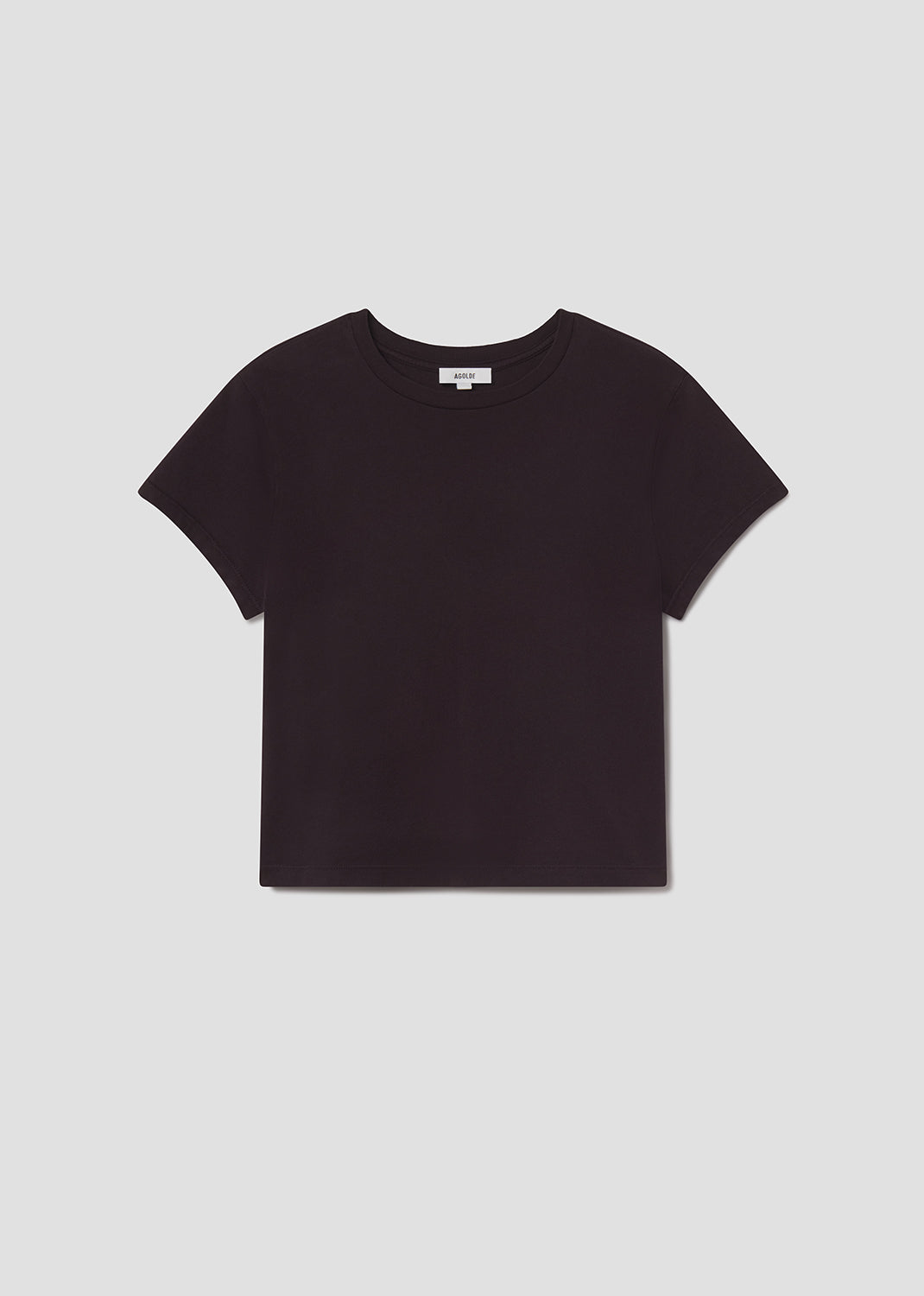 Women Adine Shrunken Tee in Eggplant - Agolde