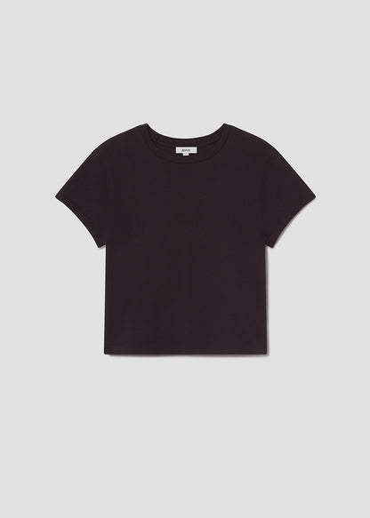 Women Adine Shrunken Tee in Eggplant - Agolde