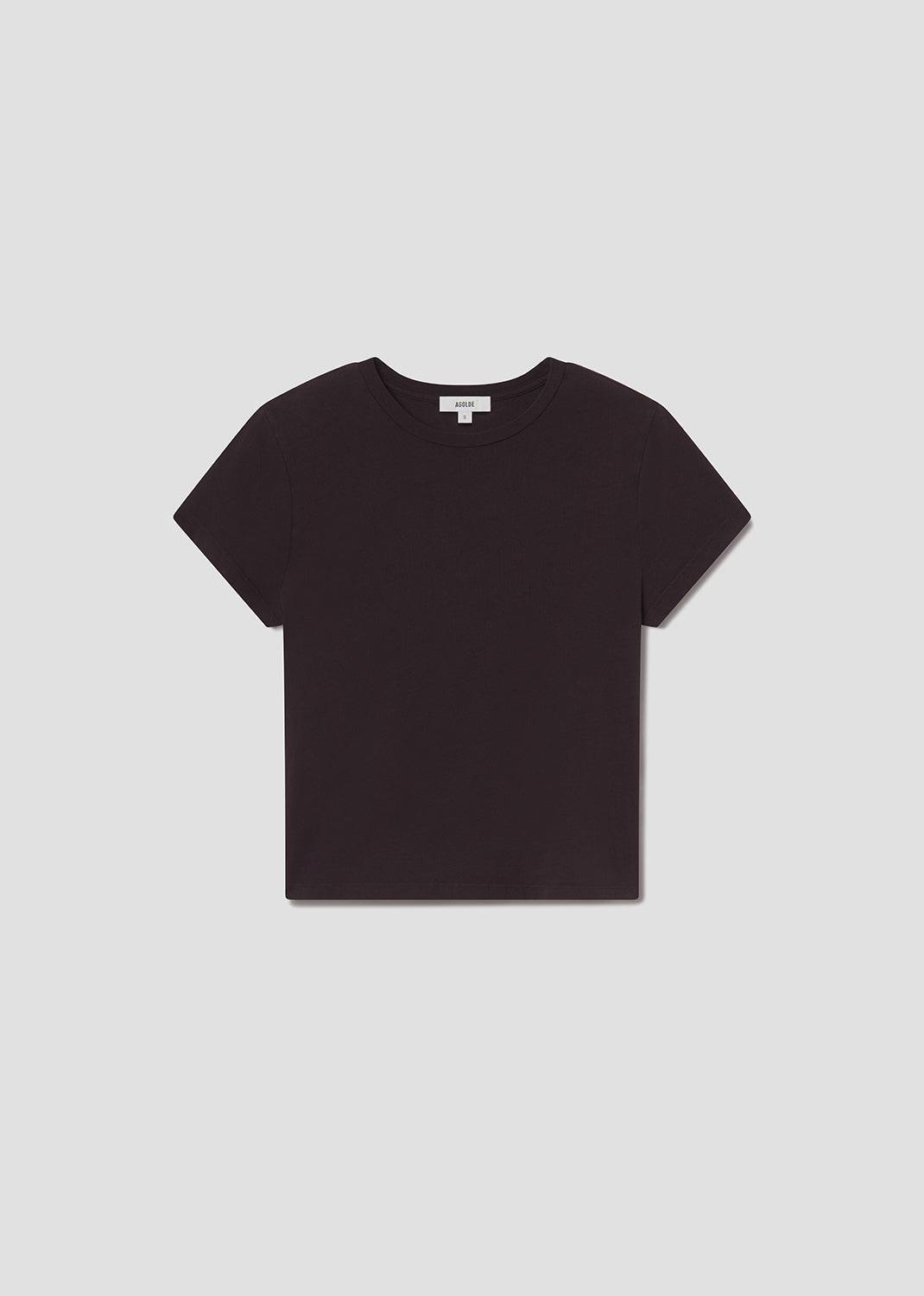 Women Long Line Adine Tee in Eggplant - Agolde