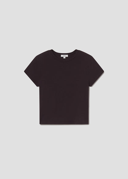 Women Long Line Adine Tee in Eggplant - Agolde