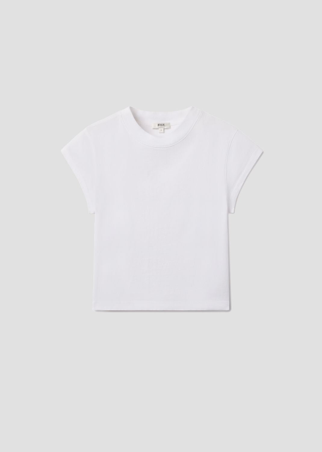 Women Bryce Cap Sleeve Tee in White - Agolde