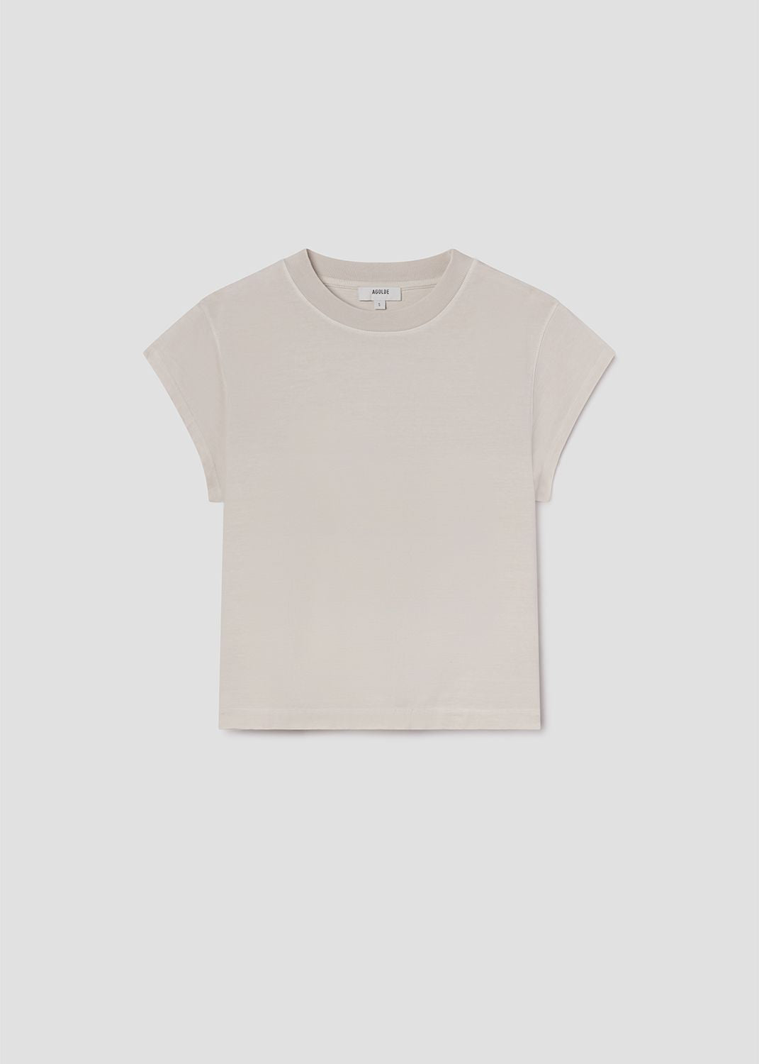 Women Bryce Cap Sleeve Tee Ll in Bone - Agolde