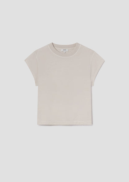 Women Bryce Cap Sleeve Tee Ll in Bone - Agolde
