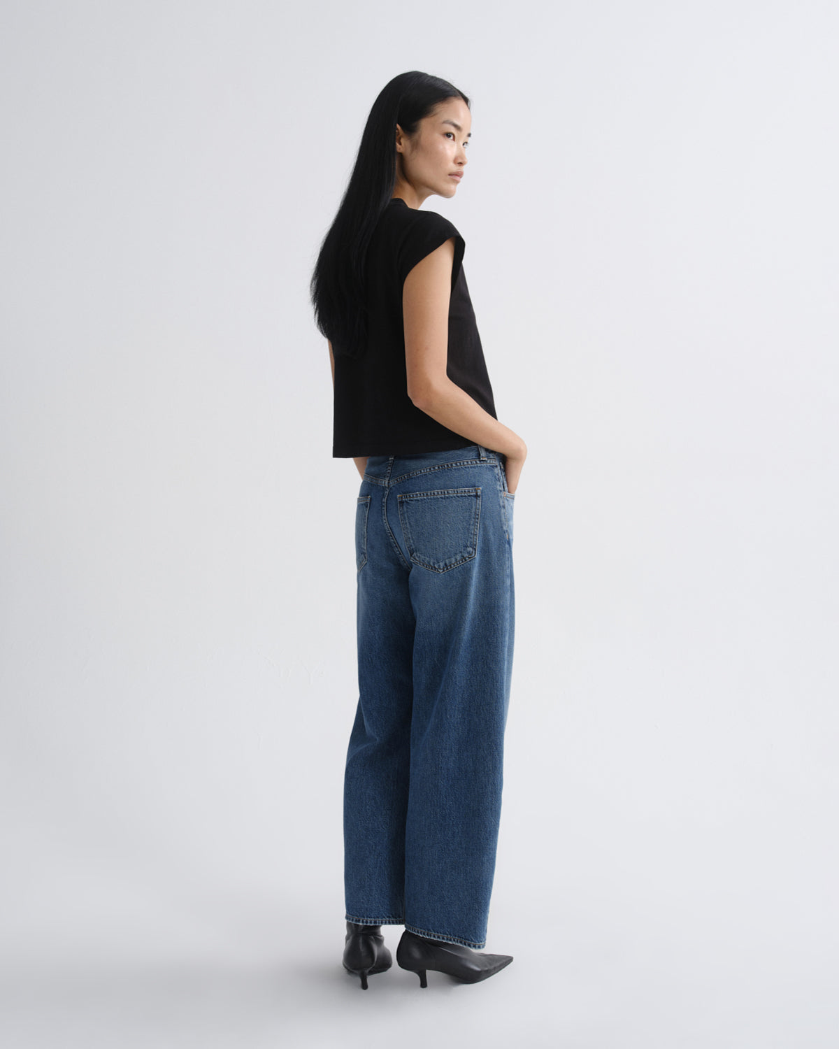 Women low curve jean crop 27 curb - Agolde