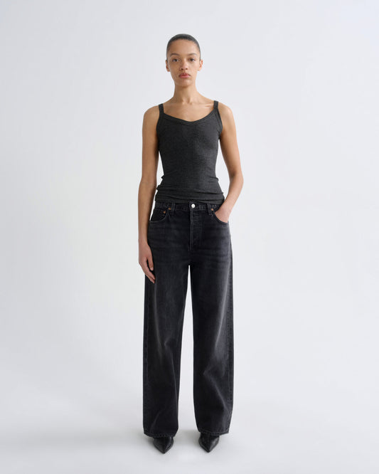 Women Low Slung Baggy 30.5" (Weightless) in Recess - Agolde