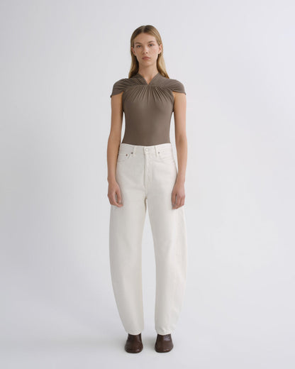 Women Luna Pieced Jean in Chalk White - Agolde