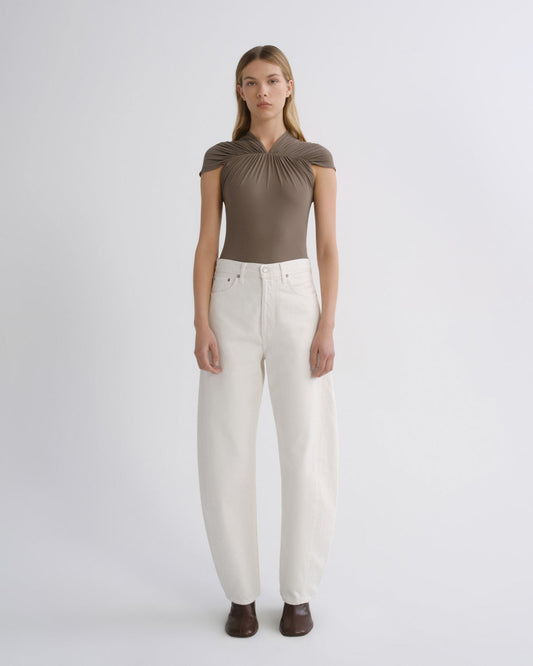 Women Luna Pieced Jean in Chalk White - Agolde