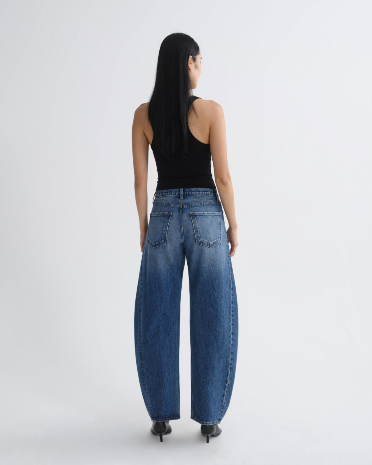 Women Luna High Rise Pieced Taper in Logical - Agolde