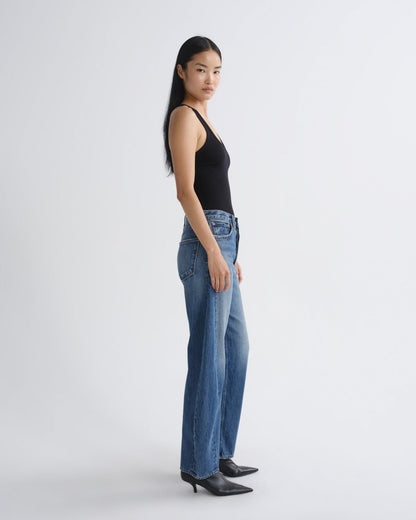 Women Luna High Rise Pieced Taper in Logical - Agolde