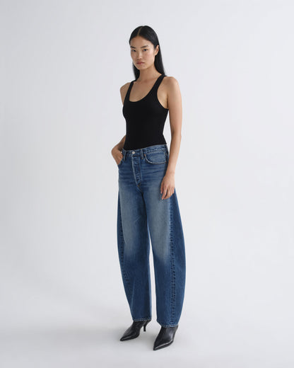 Women Luna High Rise Pieced Taper in Logical - Agolde