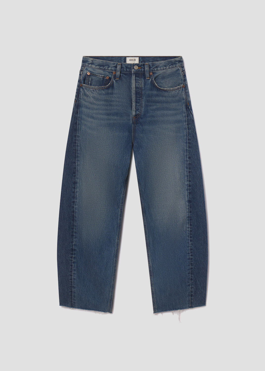 Women Luna High Rise Pieced Taper in Split - Agolde