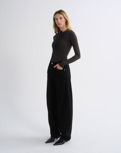 Women Luna High Rise Pieced Taper (Weightless) in Cover - Agolde