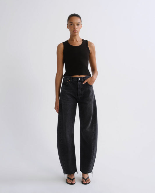 Women Luna High Rise Pieced Taper (Weightless) in Posses - Agolde