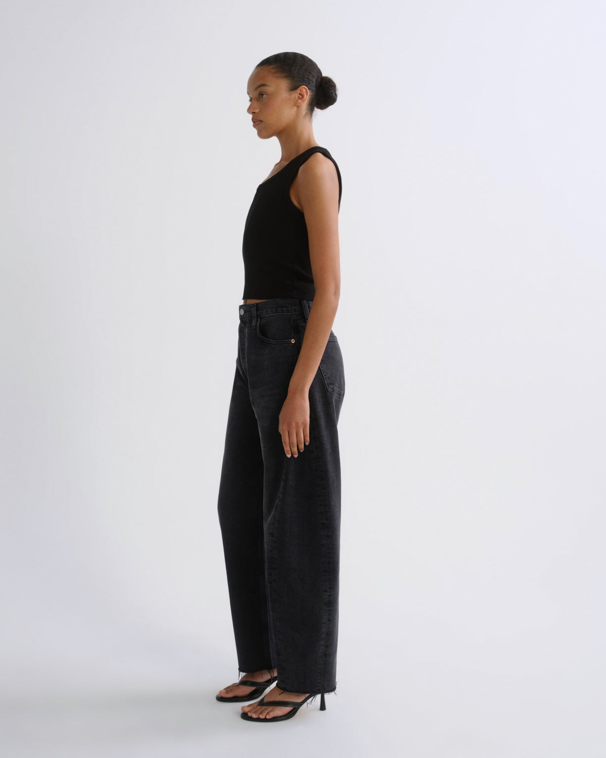 Women Luna High Rise Pieced Taper (Weightless) in Posses - Agolde