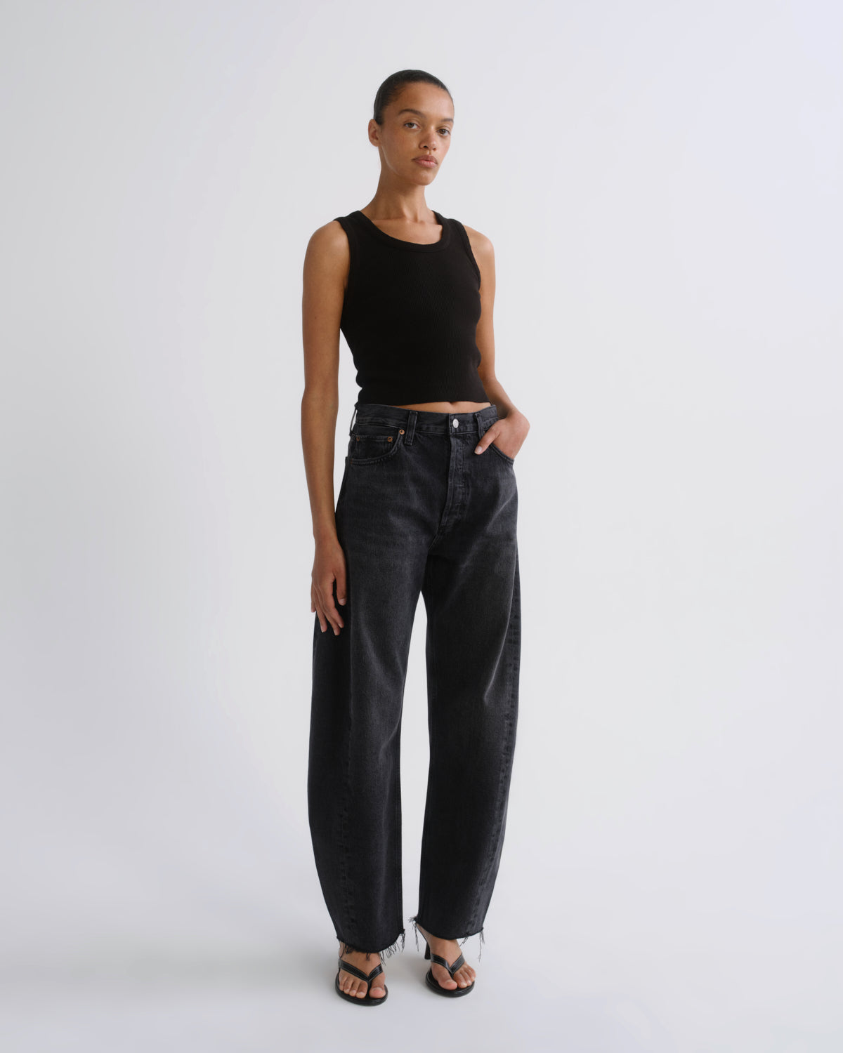 Women Luna High Rise Pieced Taper (Weightless) in Posses - Agolde