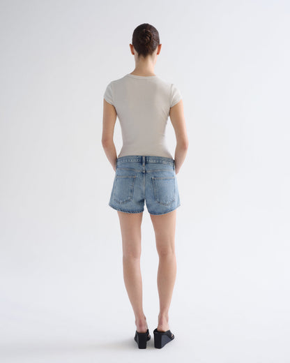 Women Low Rise Parker Short in Replica - Agolde
