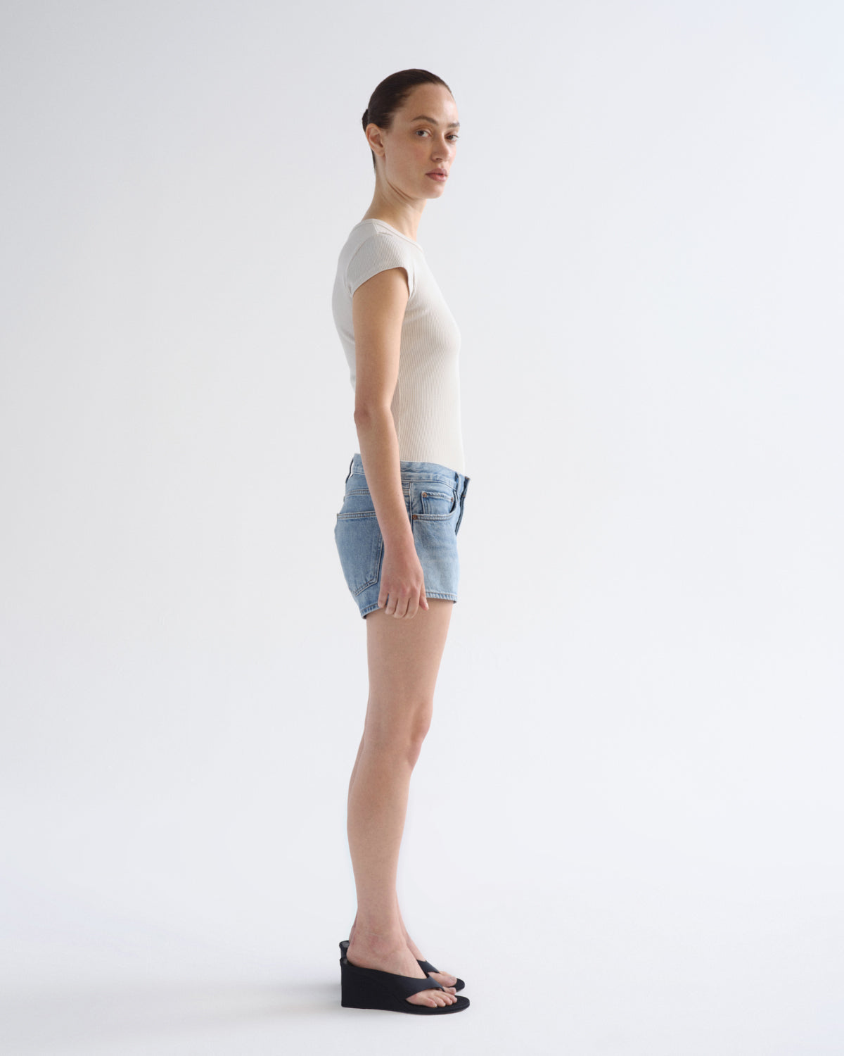 Women Low Rise Parker Short in Replica - Agolde