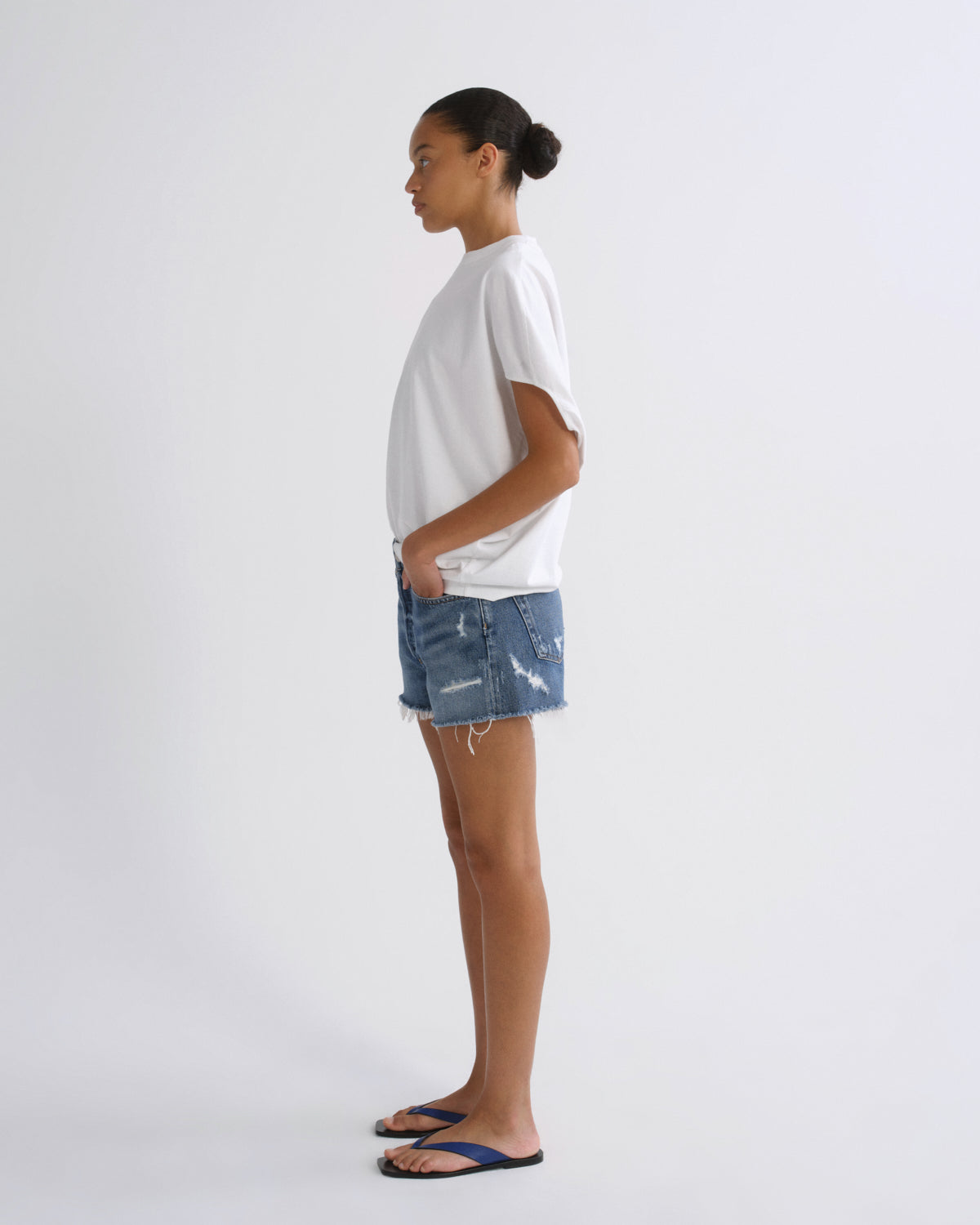 Women Parker Vintage Cut Off Short in Dark Swapmeet - Agolde