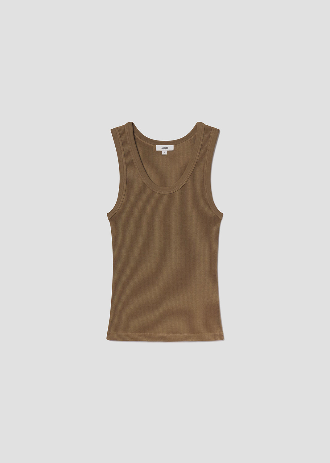 Women Poppy Scoop Neck Tank in Hamoa - Agolde