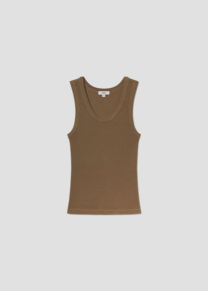 Women Poppy Scoop Neck Tank in Hamoa - Agolde