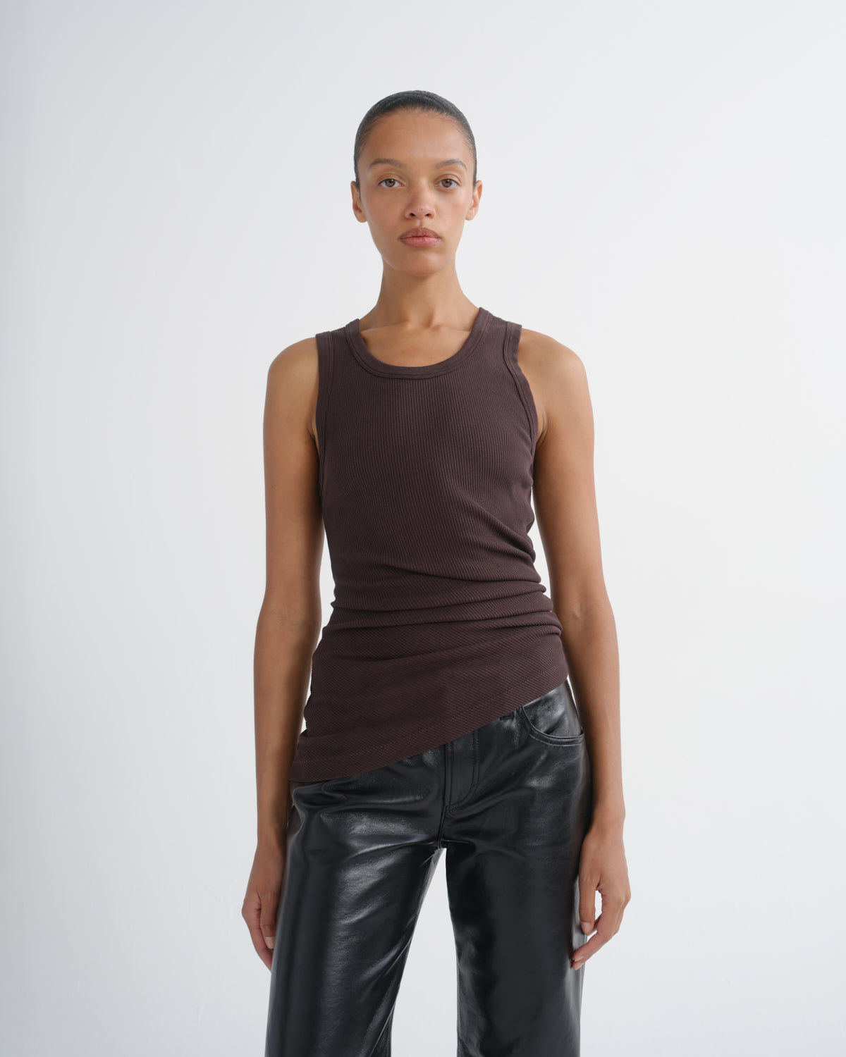 Women Twisted Poppy Tank in Tone - Agolde