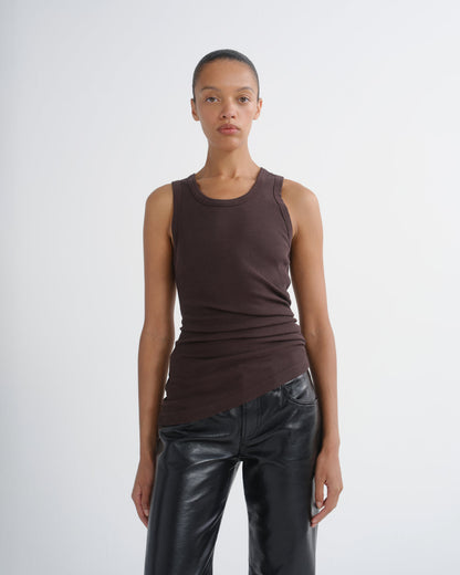 Women Twisted Poppy Tank in Tone - Agolde